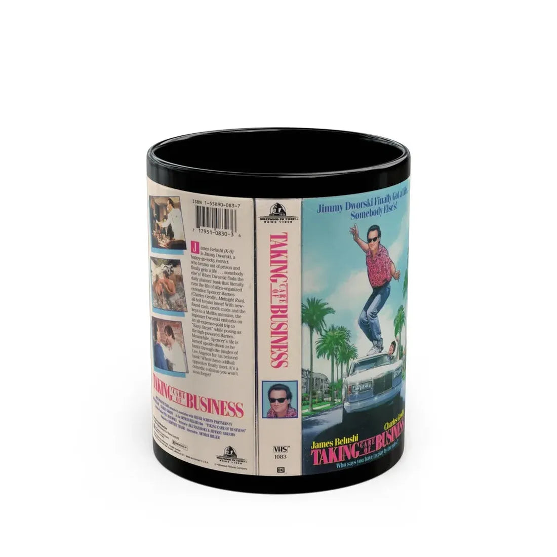 TAKING CARE OF BUSINESS (VHS COVER) - Black Coffee Mug 11oz - Go Mug Yourself