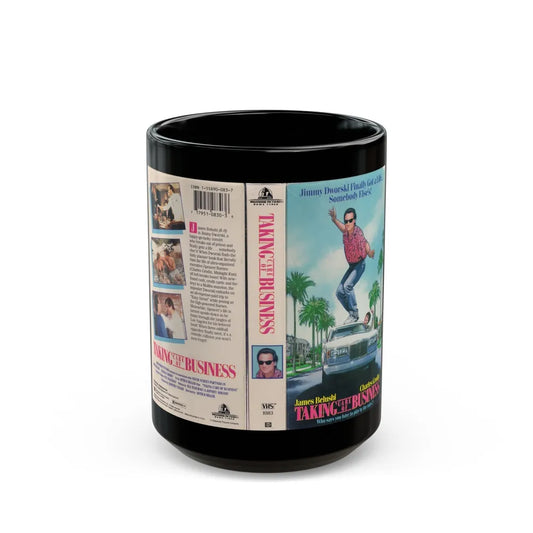 TAKING CARE OF BUSINESS (VHS COVER) - Black Coffee Mug-15oz-Go Mug Yourself