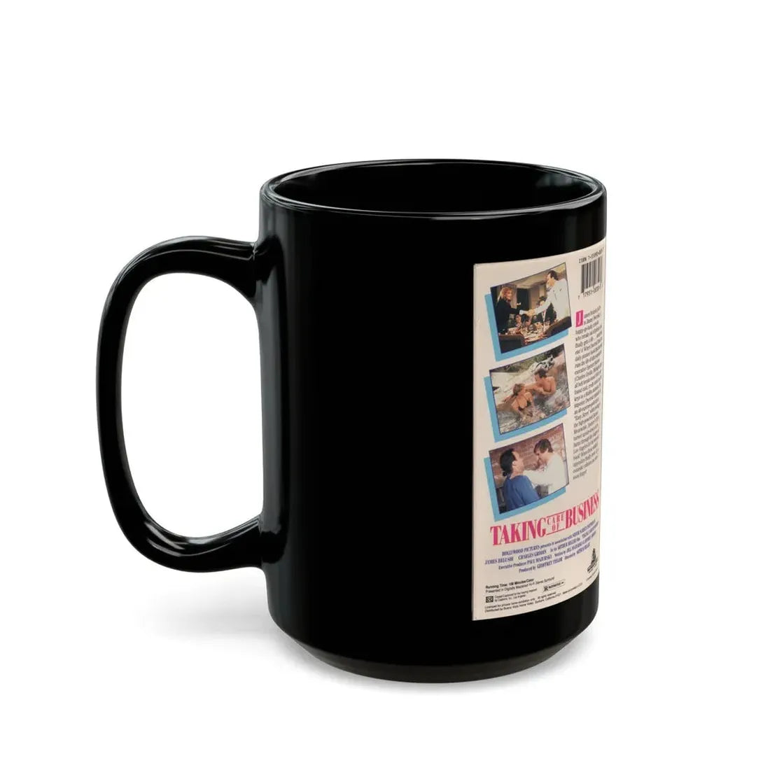 TAKING CARE OF BUSINESS (VHS COVER) - Black Coffee Mug - Go Mug Yourself