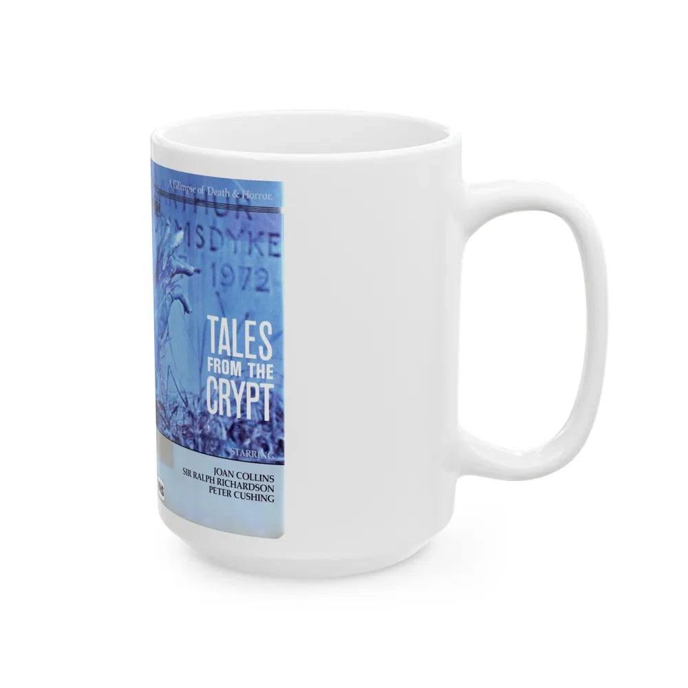 TALES FROM THE CRYPT 1972 (VHS COVER) - White Coffee Mug-Go Mug Yourself