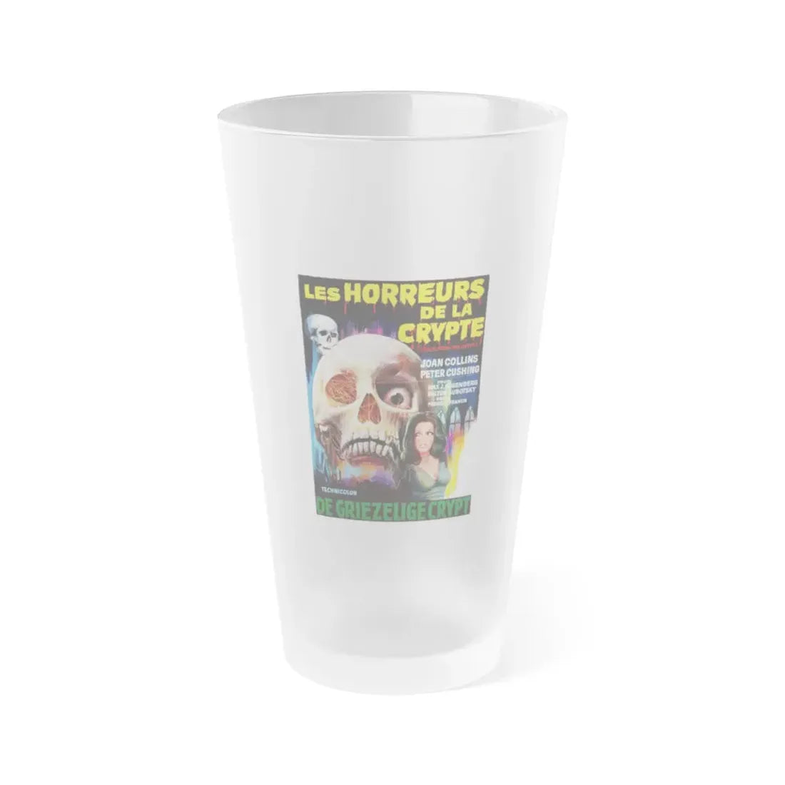 TALES FROM THE CRYPT (BELGIAN) 1972 Movie Poster - Frosted Pint Glass 16oz Default Title - Go Mug Yourself