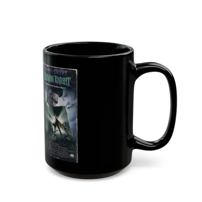 TALES FROM THE CRYPT DEMON KNIGHT (VHS COVER) - Black Coffee Mug-Go Mug Yourself