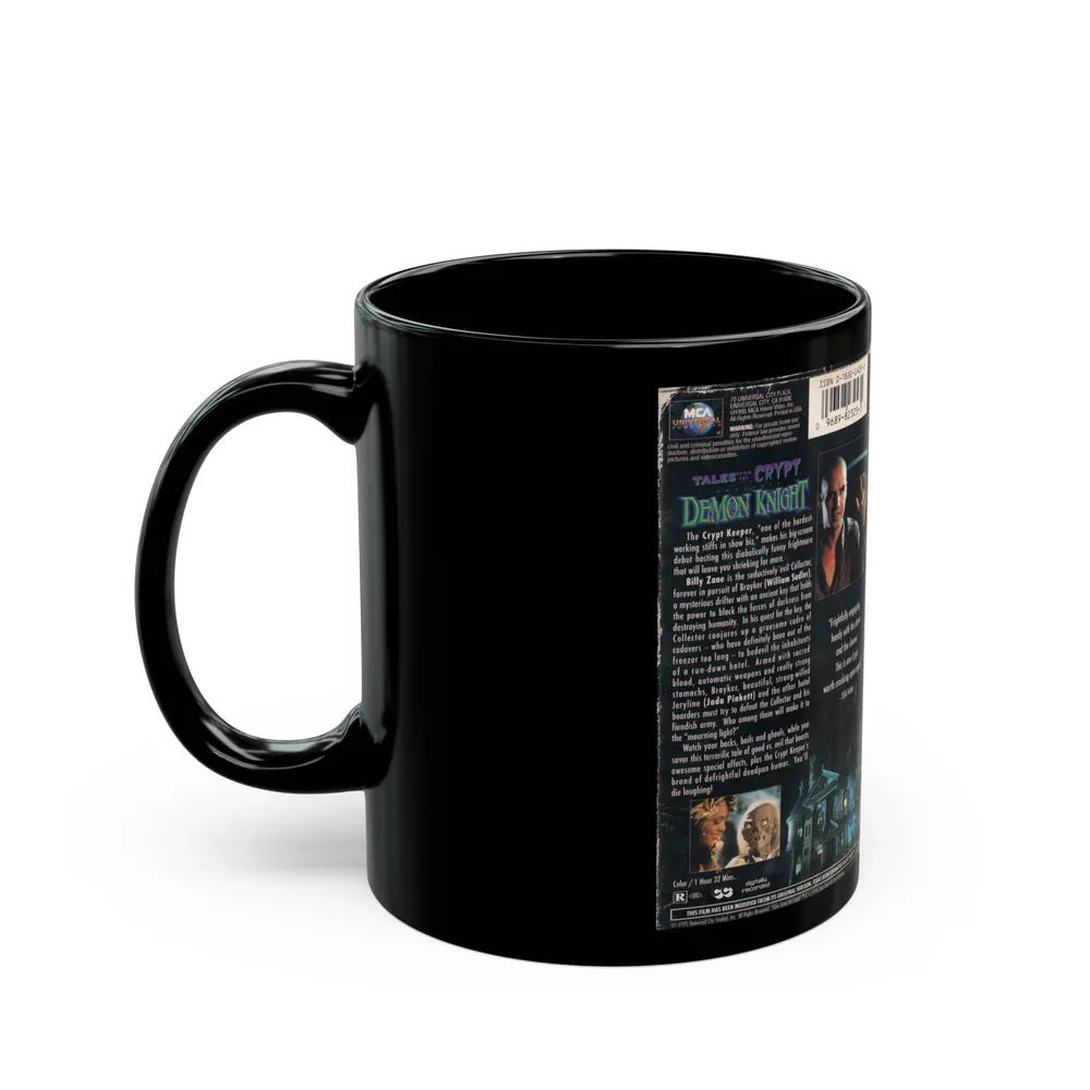 TALES FROM THE CRYPT DEMON KNIGHT (VHS COVER) - Black Coffee Mug-Go Mug Yourself