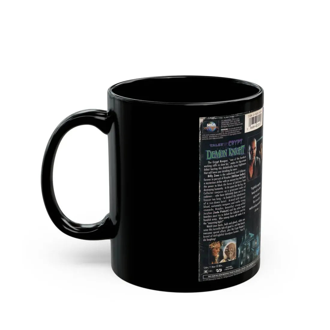 TALES FROM THE CRYPT DEMON KNIGHT (VHS COVER) - Black Coffee Mug - Go Mug Yourself