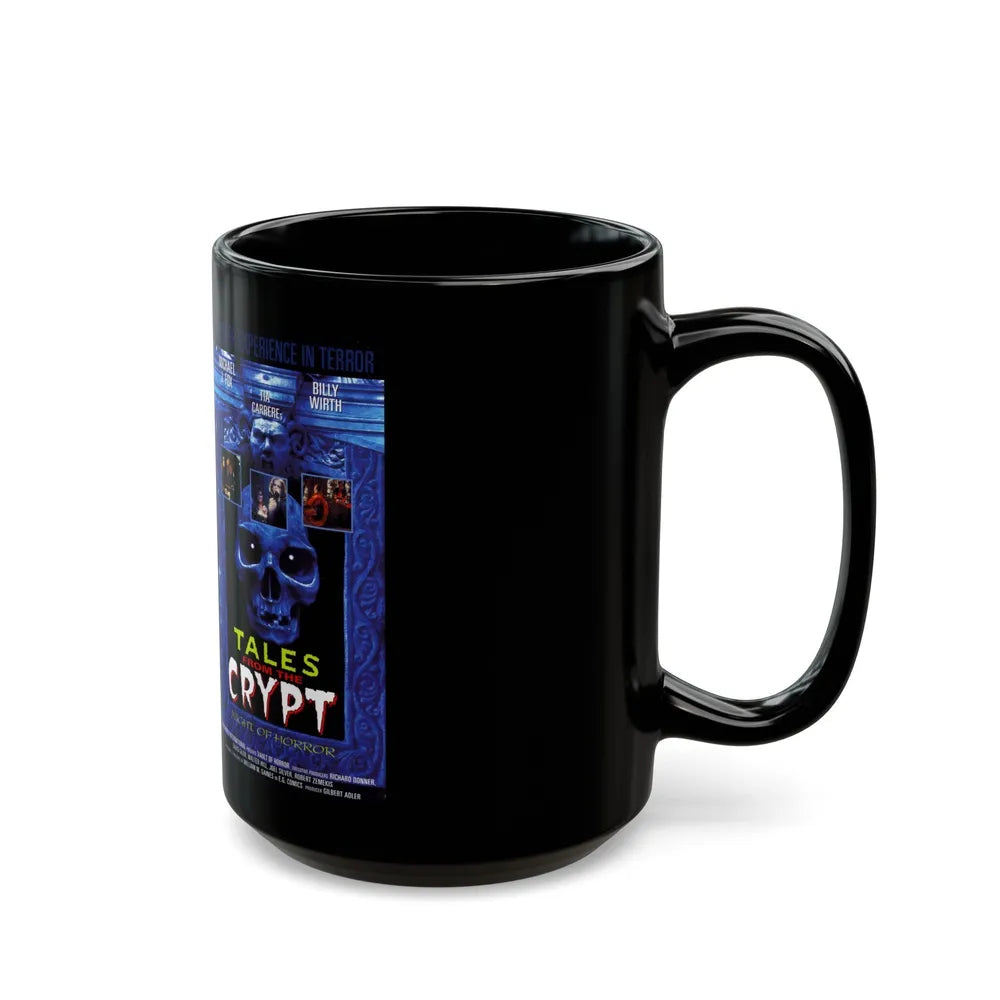 TALES FROM THE CRYPT NIGHT OF HORROR (VHS COVER) - Black Coffee Mug-Go Mug Yourself