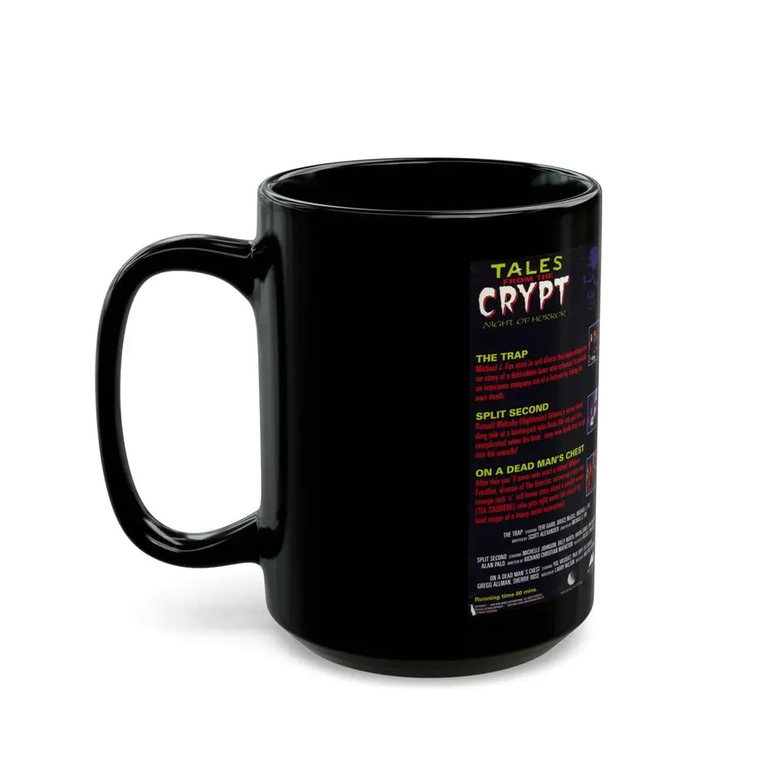 TALES FROM THE CRYPT NIGHT OF HORROR (VHS COVER) - Black Coffee Mug - Go Mug Yourself