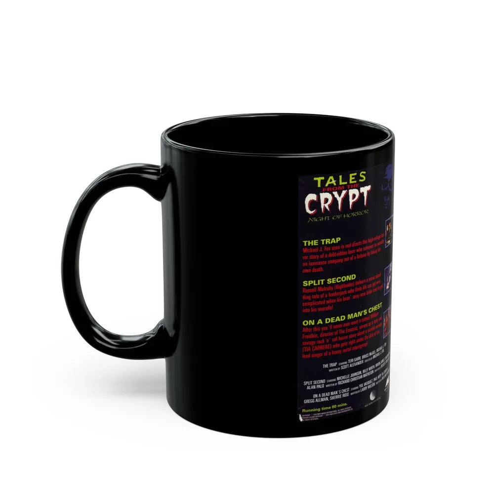 TALES FROM THE CRYPT NIGHT OF HORROR (VHS COVER) - Black Coffee Mug-Go Mug Yourself