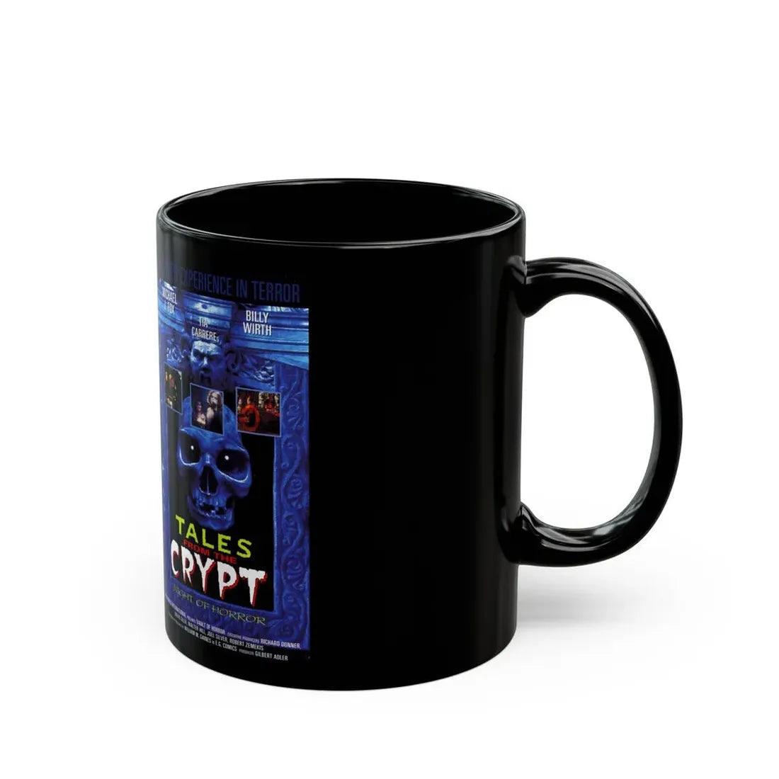 TALES FROM THE CRYPT NIGHT OF HORROR (VHS COVER) - Black Coffee Mug - Go Mug Yourself
