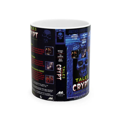 TALES FROM THE CRYPT NIGHT OF HORROR (VHS COVER) - White Coffee Mug 11oz - Go Mug Yourself