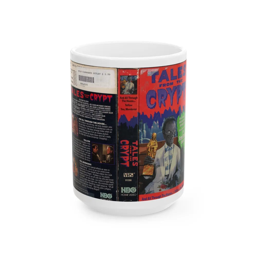 TALES FROM THE CRYPT THE ROBERT ZEMECKIS COLLECTION (VHS COVER) - White Coffee Mug-15oz-Go Mug Yourself