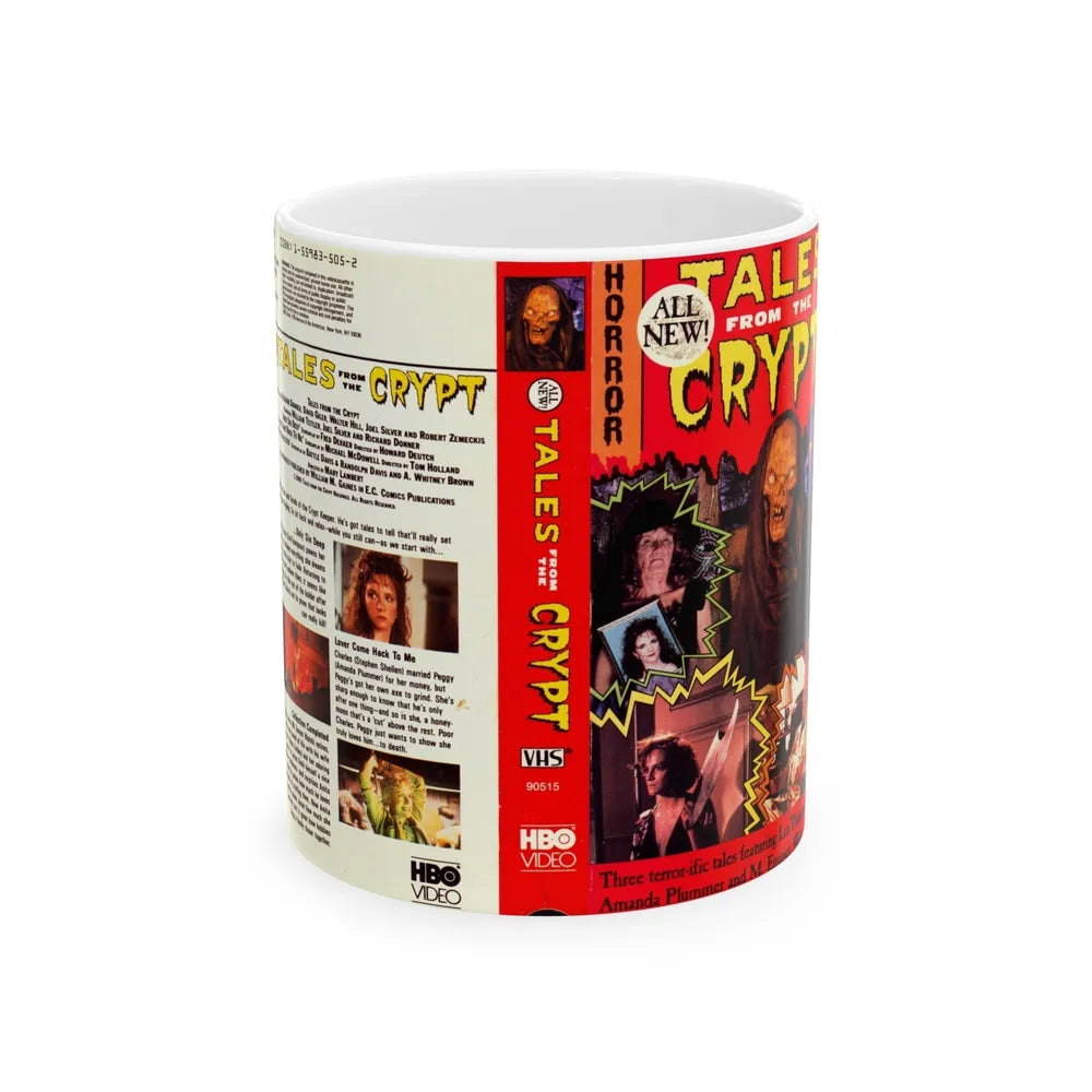 TALES FROM THE CRYPT TV SHOW HBO VIDEO (VHS COVER) - White Coffee Mug-11oz-Go Mug Yourself