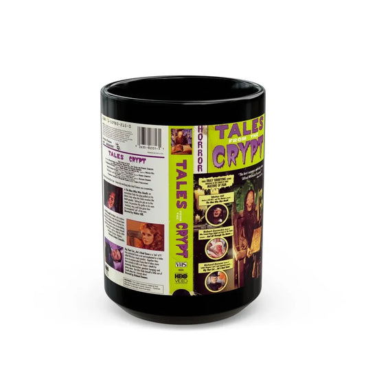 TALES FROM THE CRYPT TV SHOW (VHS COVER) - Black Coffee Mug 15oz - Go Mug Yourself
