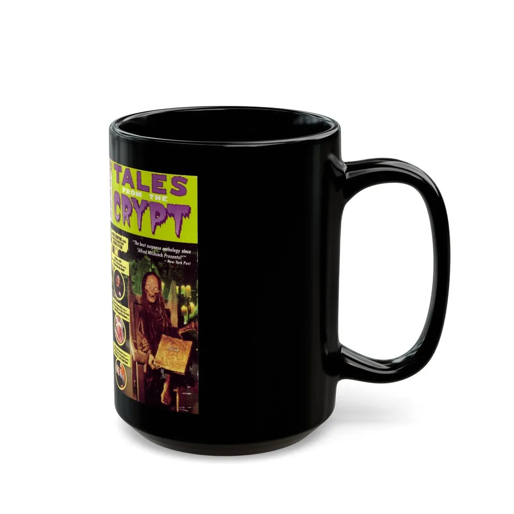 TALES FROM THE CRYPT TV SHOW (VHS COVER) - Black Coffee Mug-Go Mug Yourself