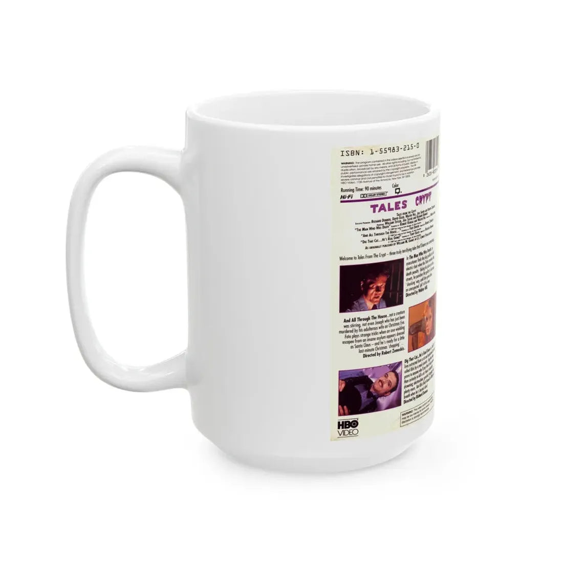 TALES FROM THE CRYPT TV SHOW (VHS COVER) - White Coffee Mug - Go Mug Yourself
