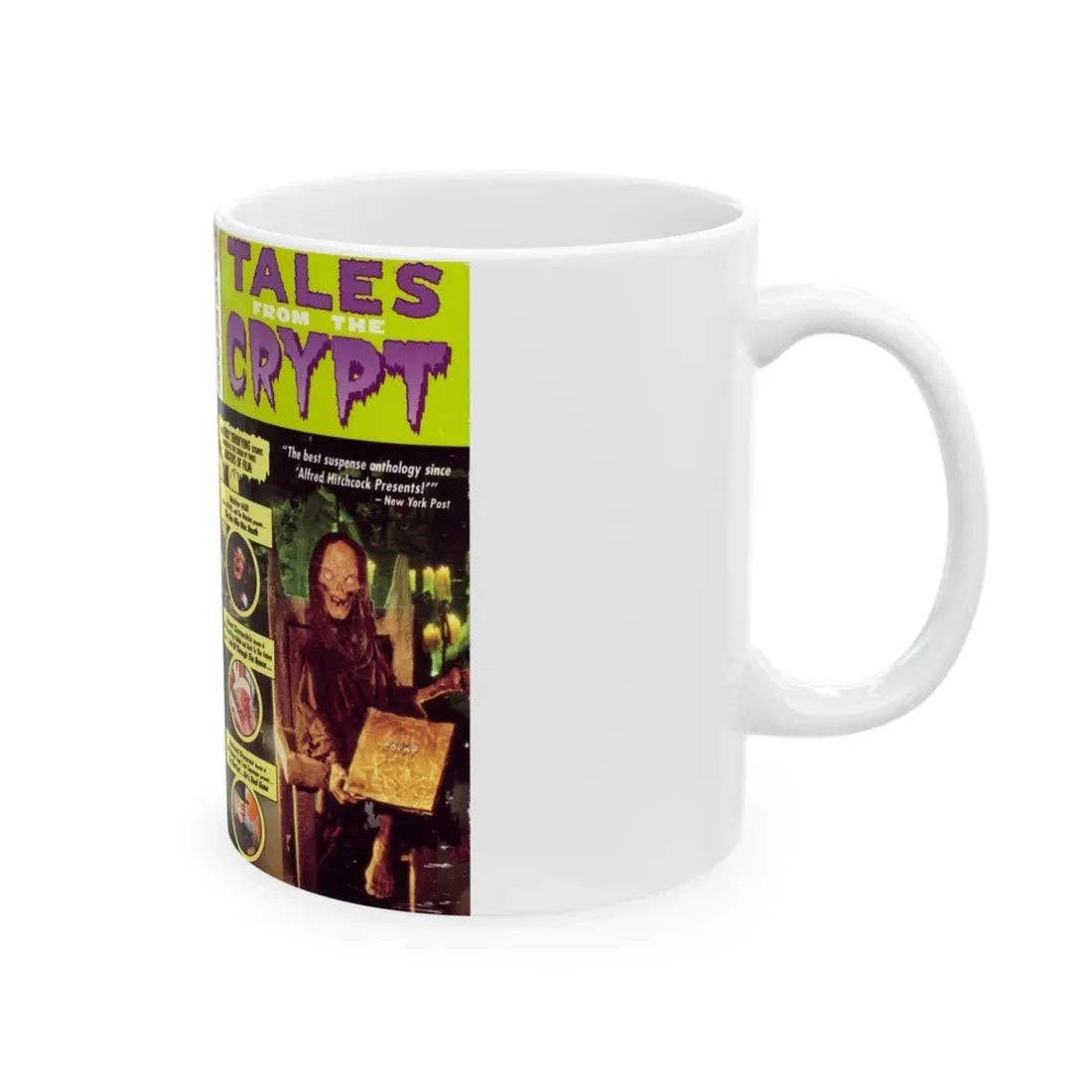 TALES FROM THE CRYPT TV SHOW (VHS COVER) - White Coffee Mug - Go Mug Yourself