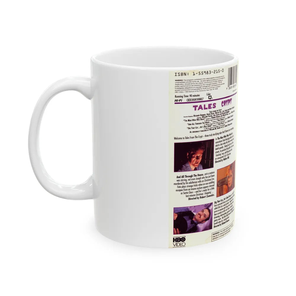 TALES FROM THE CRYPT TV SHOW (VHS COVER) - White Coffee Mug-Go Mug Yourself