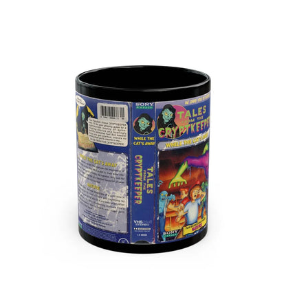 Tales From The Cryptkeeper VHS While The Cats Away (VHS COVER) - Black Coffee Mug-11oz-Go Mug Yourself