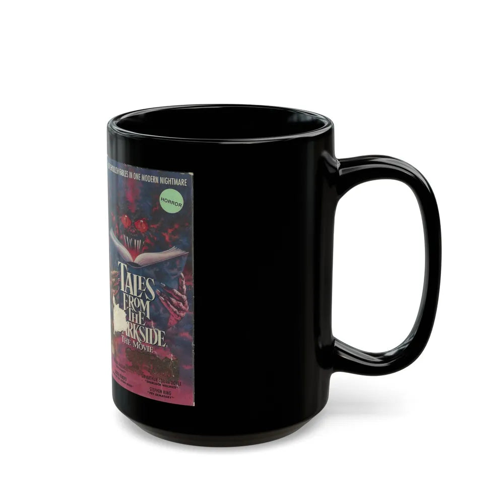 TALES FROM THE DARKSIDE THE MOVIE ANTHOLOGY (VHS COVER) - Black Coffee Mug-Go Mug Yourself