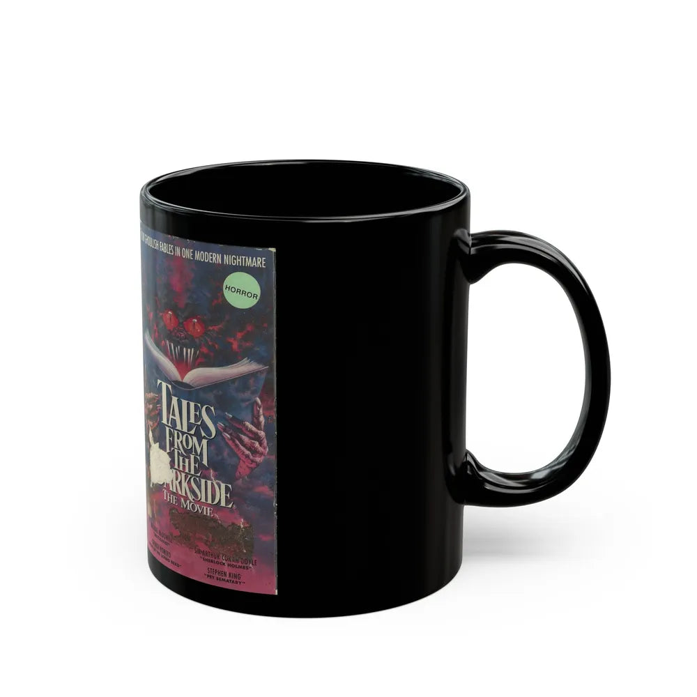 TALES FROM THE DARKSIDE THE MOVIE ANTHOLOGY (VHS COVER) - Black Coffee Mug-Go Mug Yourself