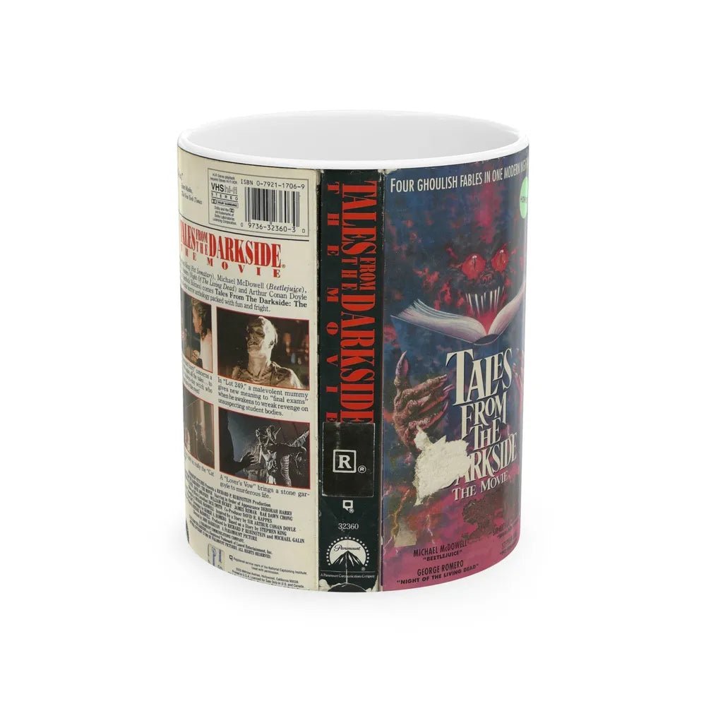 TALES FROM THE DARKSIDE THE MOVIE ANTHOLOGY (VHS COVER) - White Coffee Mug-11oz-Go Mug Yourself