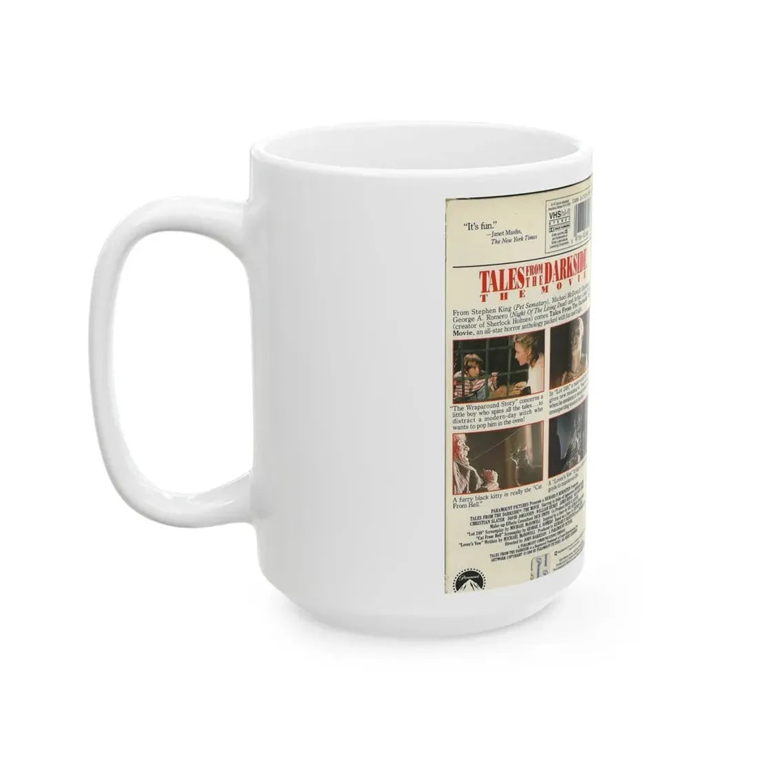 TALES FROM THE DARKSIDE THE MOVIE ANTHOLOGY (VHS COVER) - White Coffee Mug - Go Mug Yourself