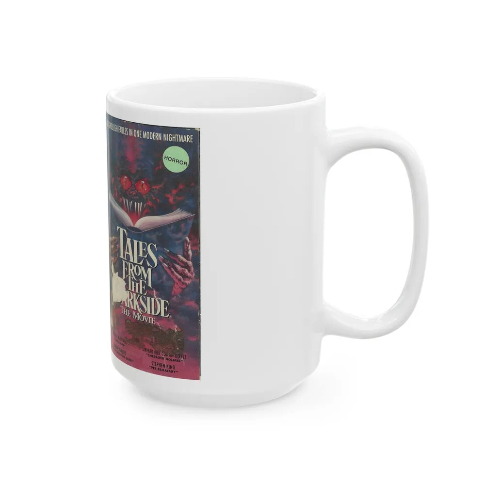 TALES FROM THE DARKSIDE THE MOVIE ANTHOLOGY (VHS COVER) - White Coffee Mug-Go Mug Yourself