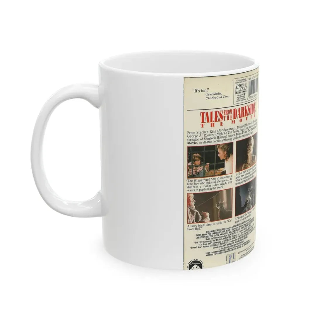 TALES FROM THE DARKSIDE THE MOVIE ANTHOLOGY (VHS COVER) - White Coffee Mug - Go Mug Yourself