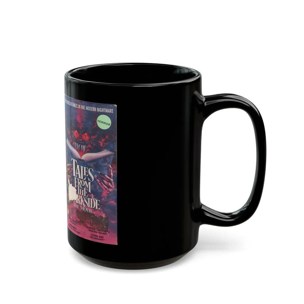 TALES FROM THE DARKSIDE THE MOVIE (VHS COVER) - Black Coffee Mug-Go Mug Yourself