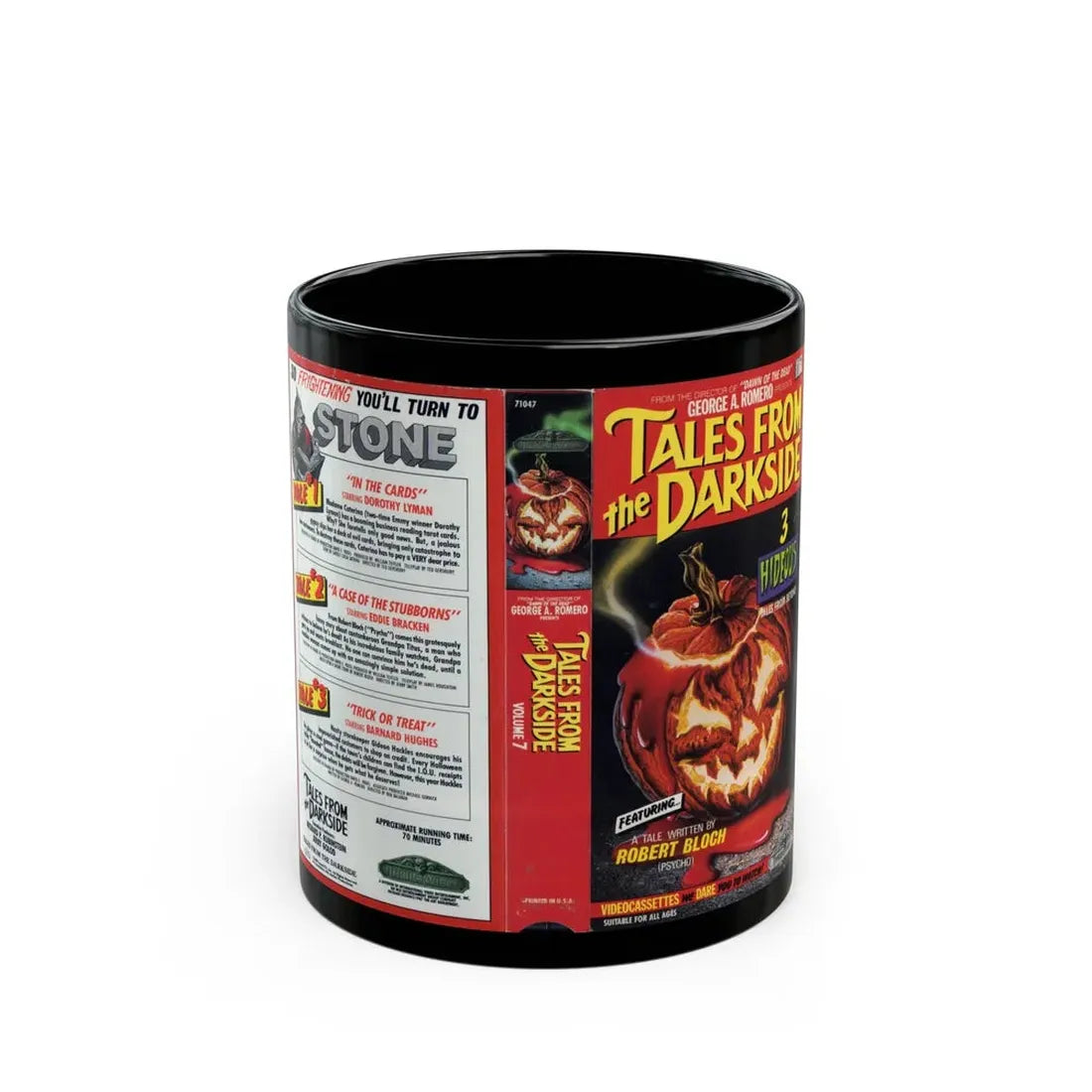 TALES FROM THE DARKSIDE VOLUME 7 (VHS COVER) - Black Coffee Mug 11oz - Go Mug Yourself