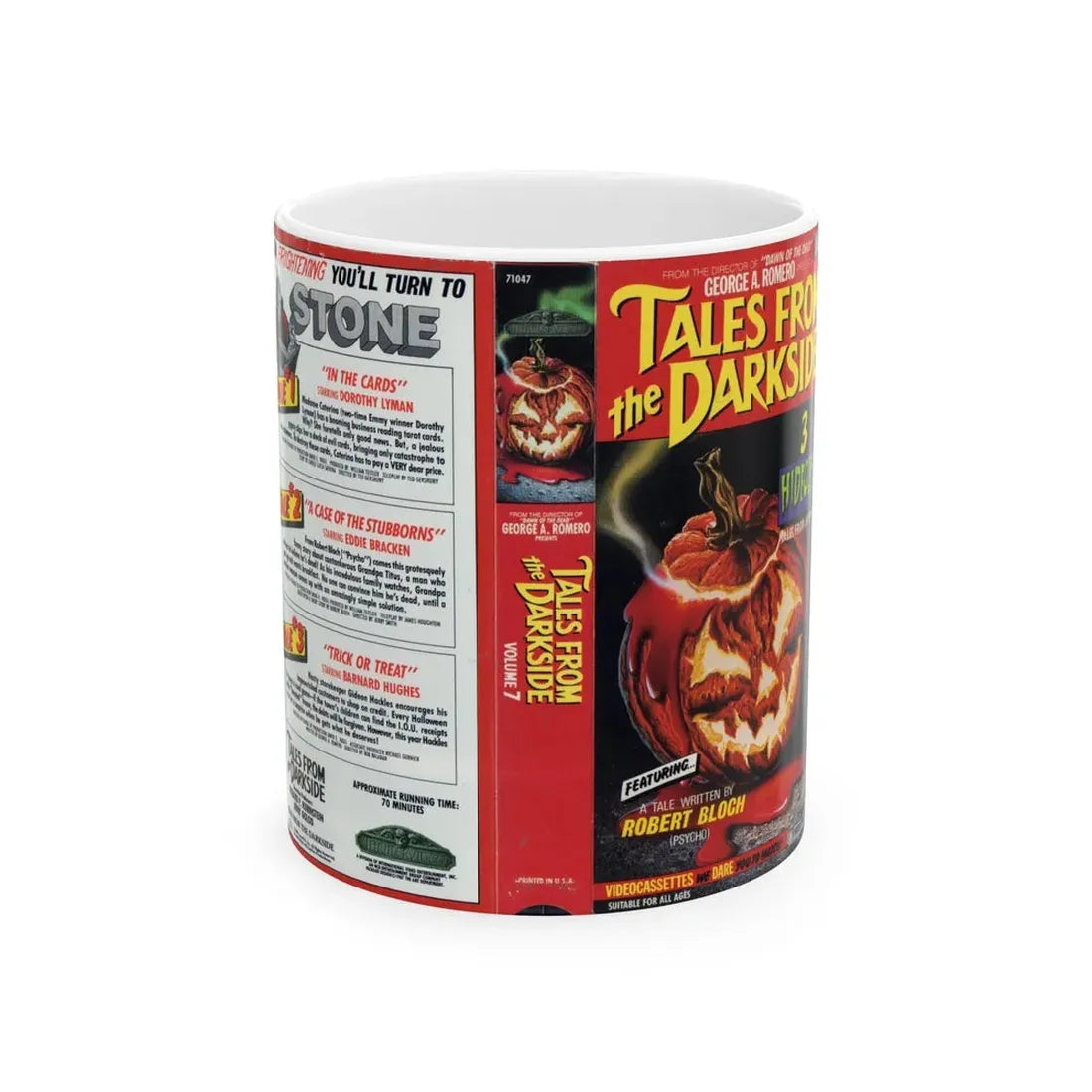 TALES FROM THE DARKSIDE VOLUME 7 (VHS COVER) - White Coffee Mug 11oz - Go Mug Yourself