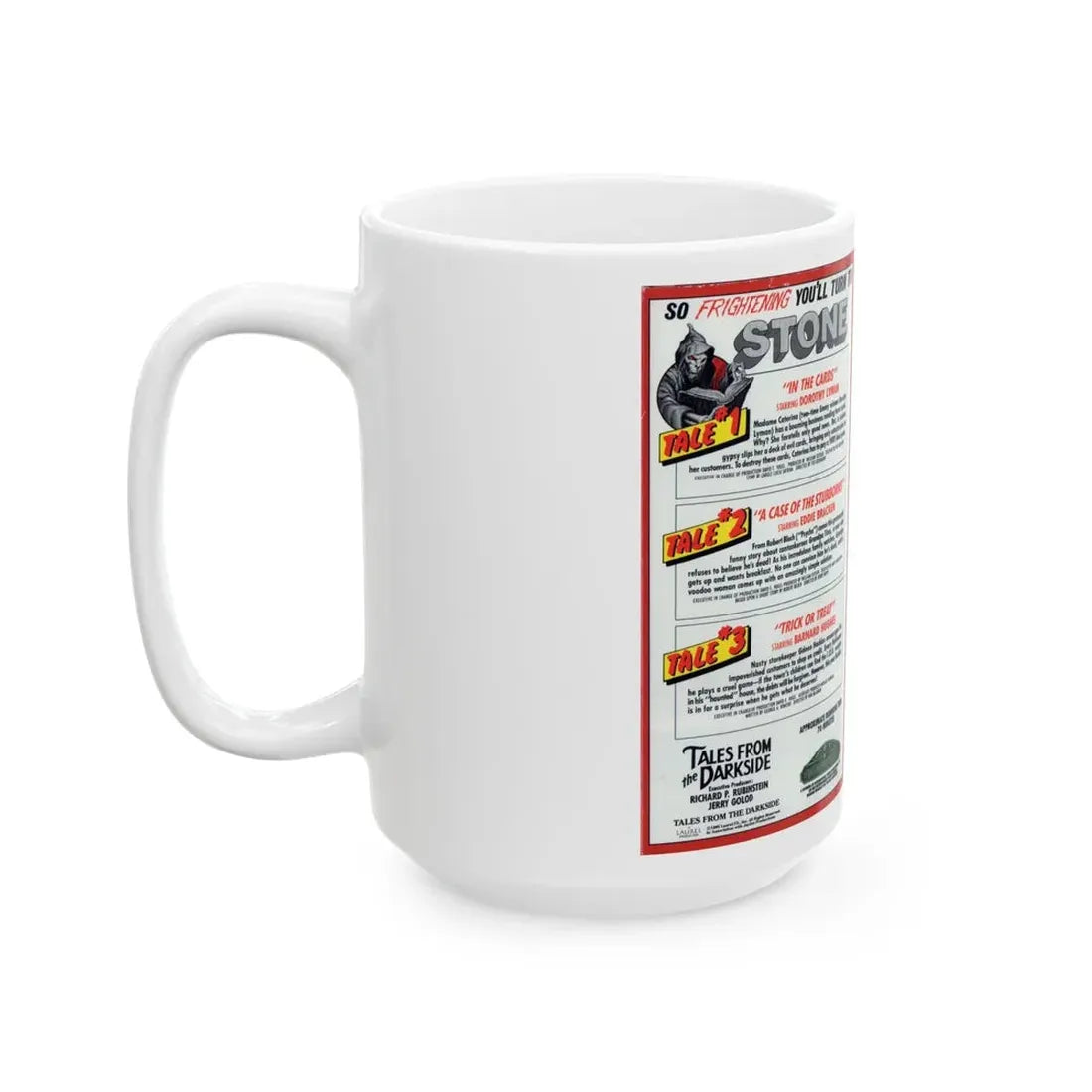 TALES FROM THE DARKSIDE VOLUME 7 (VHS COVER) - White Coffee Mug - Go Mug Yourself