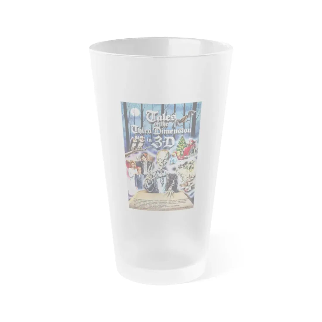 TALES OF THE THIRD DIMENSION 1984 Movie Poster - Frosted Pint Glass 16oz Default Title - Go Mug Yourself