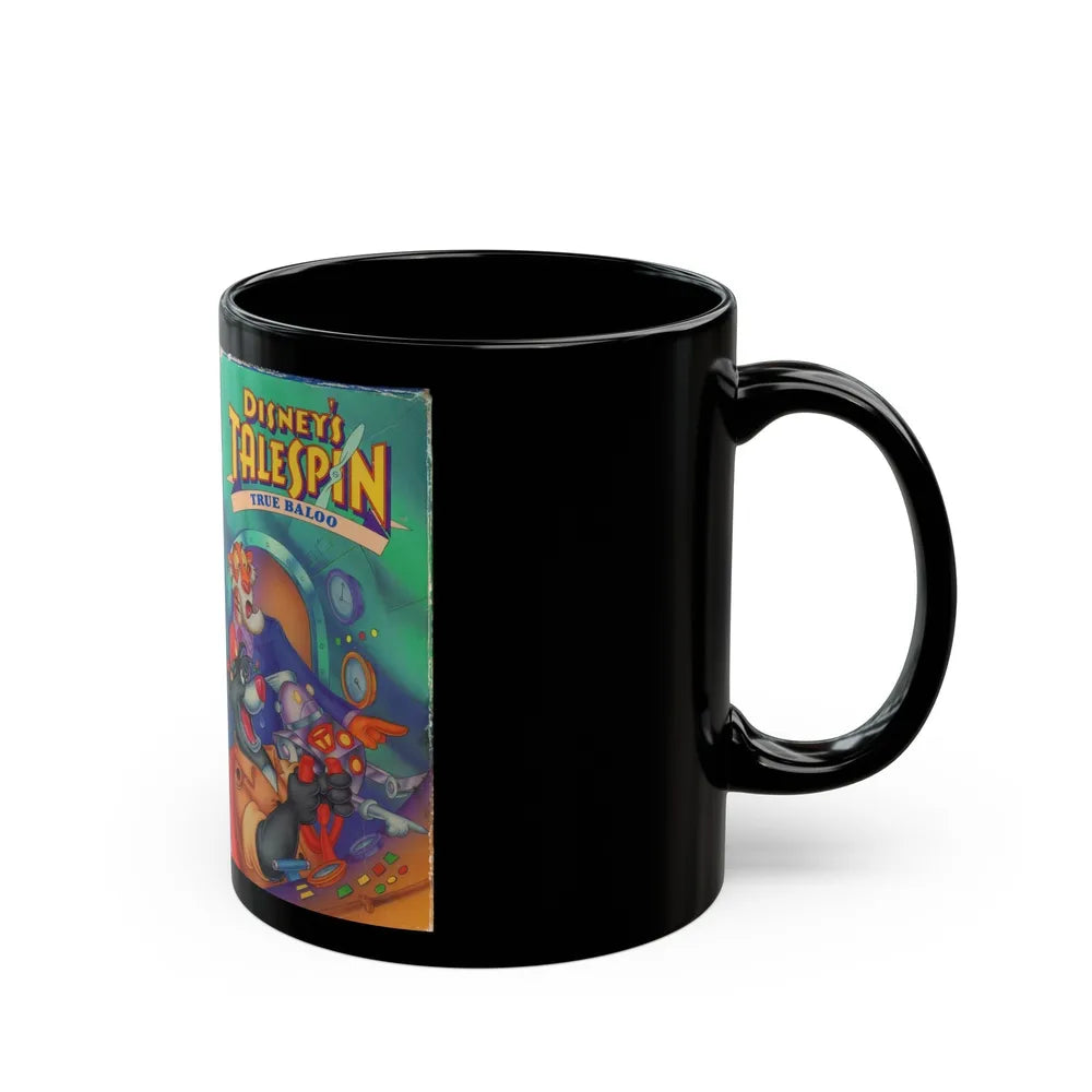 TALESPIN TRUE BALOO (VHS COVER) - Black Coffee Mug-Go Mug Yourself