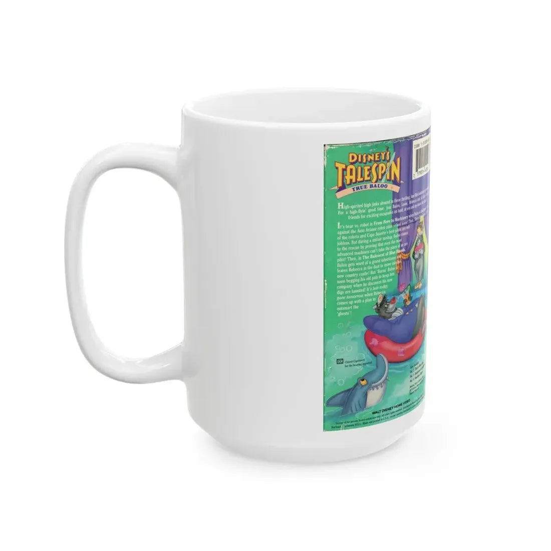 TALESPIN TRUE BALOO (VHS COVER) - White Coffee Mug - Go Mug Yourself