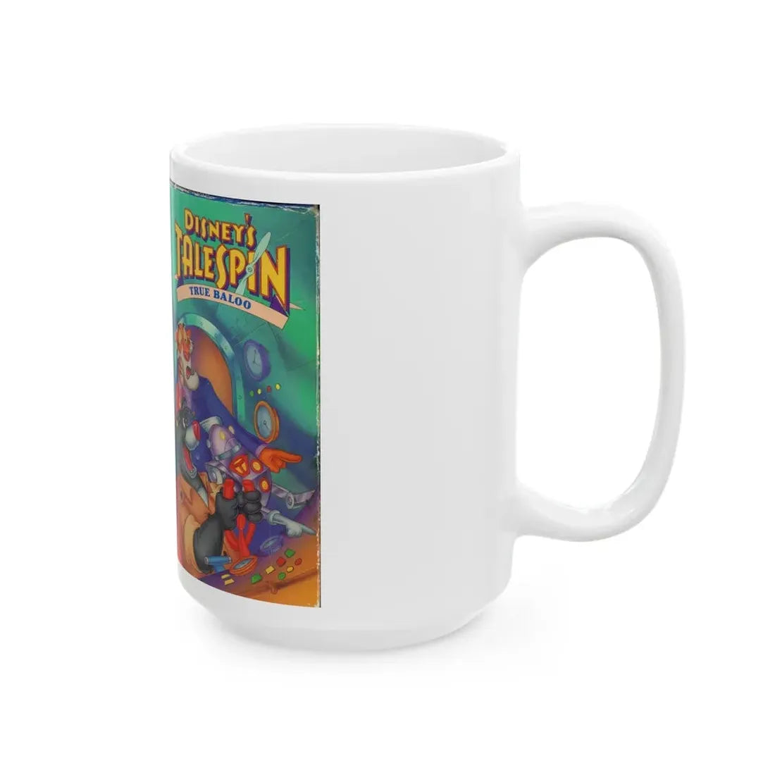 TALESPIN TRUE BALOO (VHS COVER) - White Coffee Mug - Go Mug Yourself