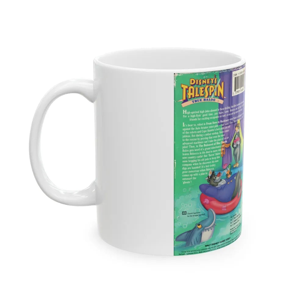 TALESPIN TRUE BALOO (VHS COVER) - White Coffee Mug-Go Mug Yourself