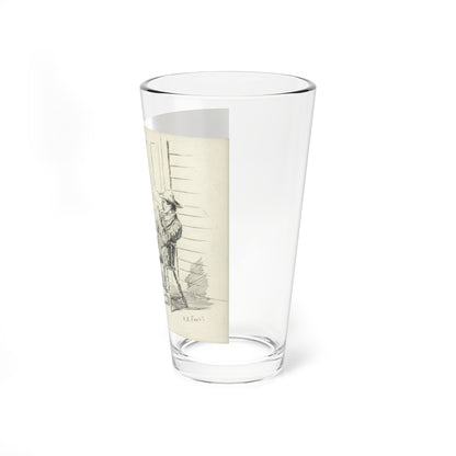 Talking It Over, Harper's Weekly story illustration, November 29, 1890 (Magazine Illustration) Pint Glass 16oz-Go Mug Yourself