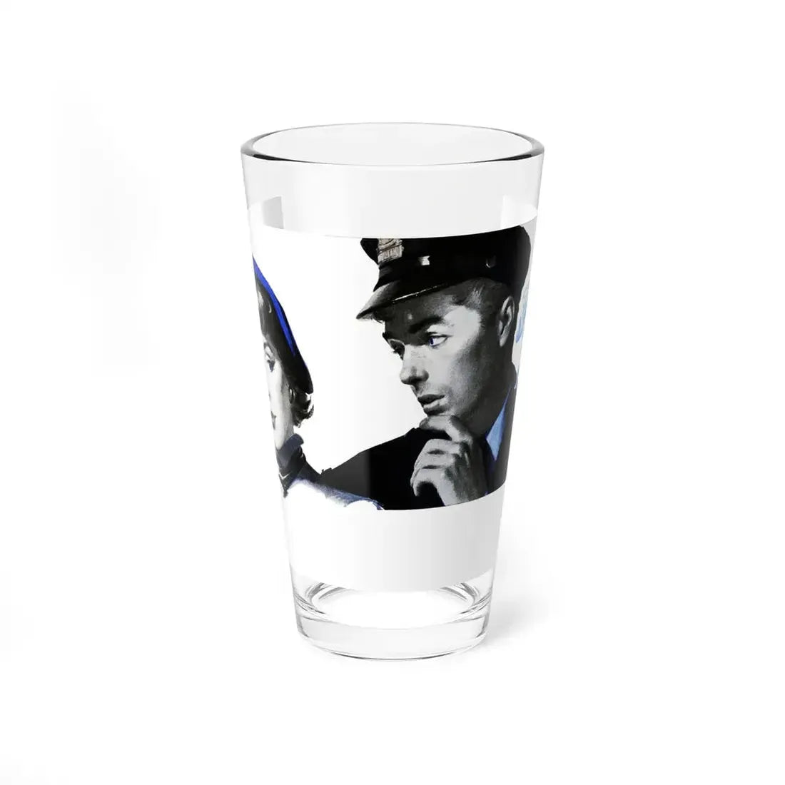 Tall, Shy and Handsome (1), Redbook, September 1950 (Magazine Illustration) Pint Glass 16oz 16oz - Go Mug Yourself