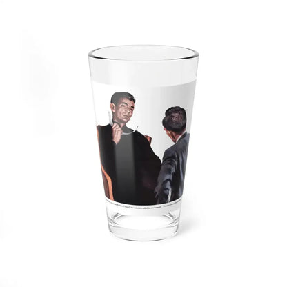 Tall, Shy and Handsome (2), Redbook, September 1950 (Magazine Illustration) Pint Glass 16oz 16oz - Go Mug Yourself