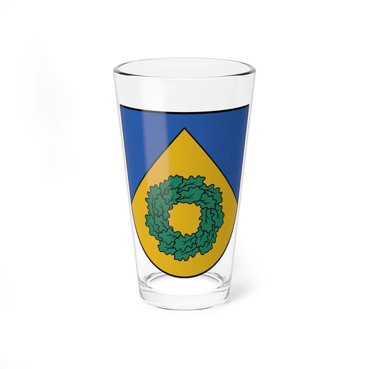 Talsu novada ģerbonis (Latvia) (Coat of Arms) Pint Glass 16oz 16oz - Go Mug Yourself