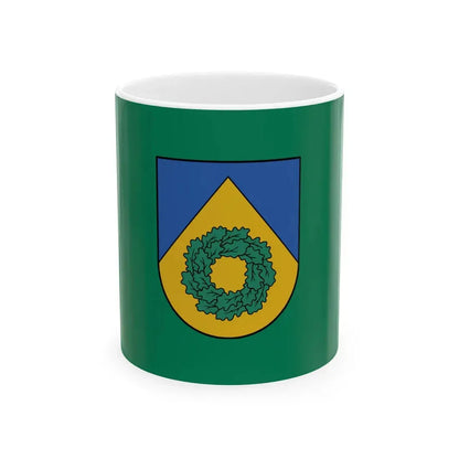Talsu novada karogs (Latvia) White Coffee Mug 11oz - Go Mug Yourself