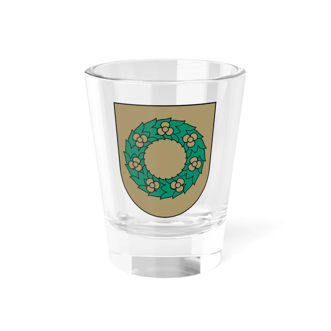Talsu rajona ģerbonis (Latvia) (Coat of Arms) Shot Glass 1.5oz 1.5oz - Go Mug Yourself