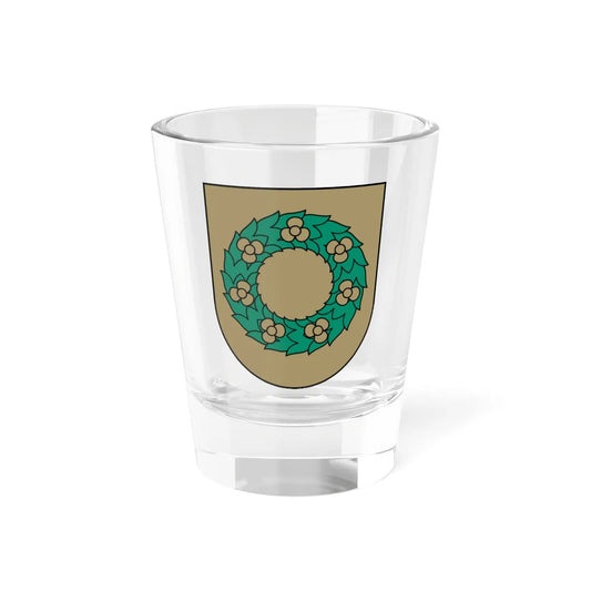Talsu rajona ģerbonis (Latvia) (Coat of Arms) Shot Glass 1.5oz 1.5oz - Go Mug Yourself