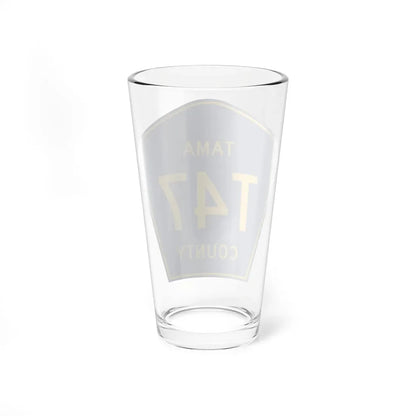 Tama County Route T47 IA (Iowa) (Road Sign) Pint Glass 16oz - Go Mug Yourself