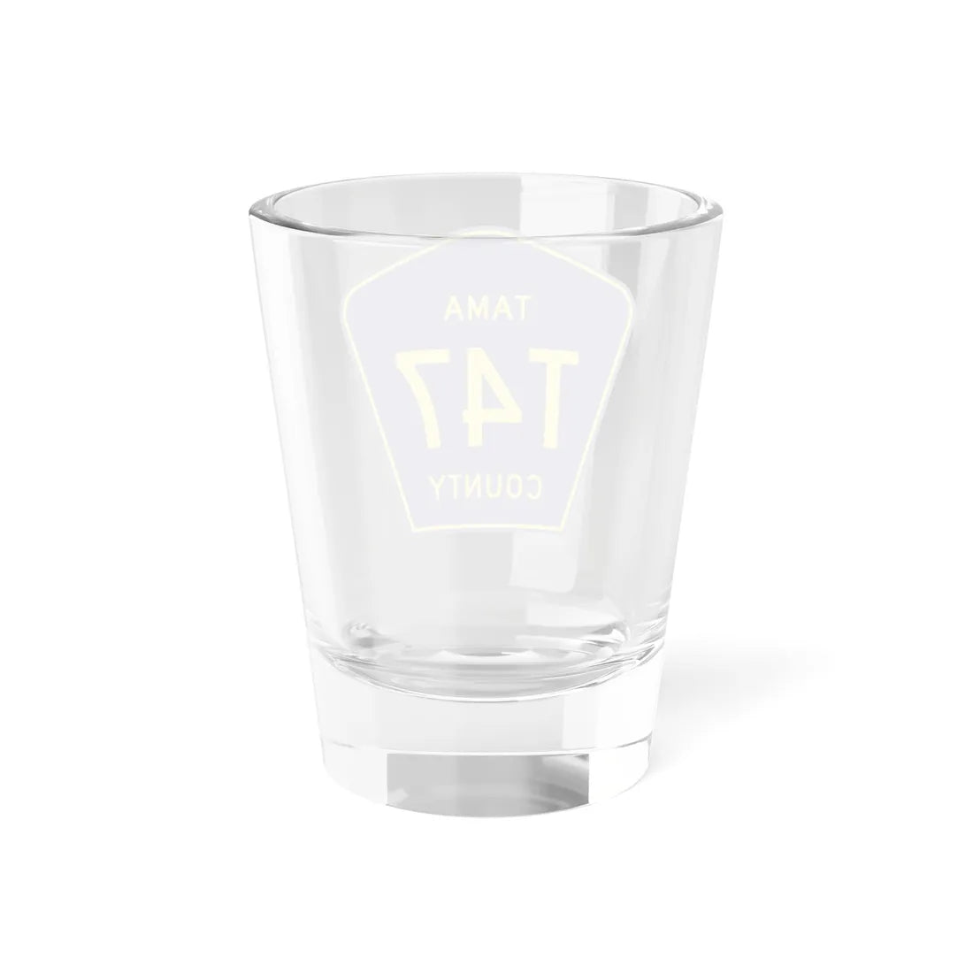 Tama County Route T47 IA (Iowa) (Road Sign) Shot Glass 1.5oz - Go Mug Yourself