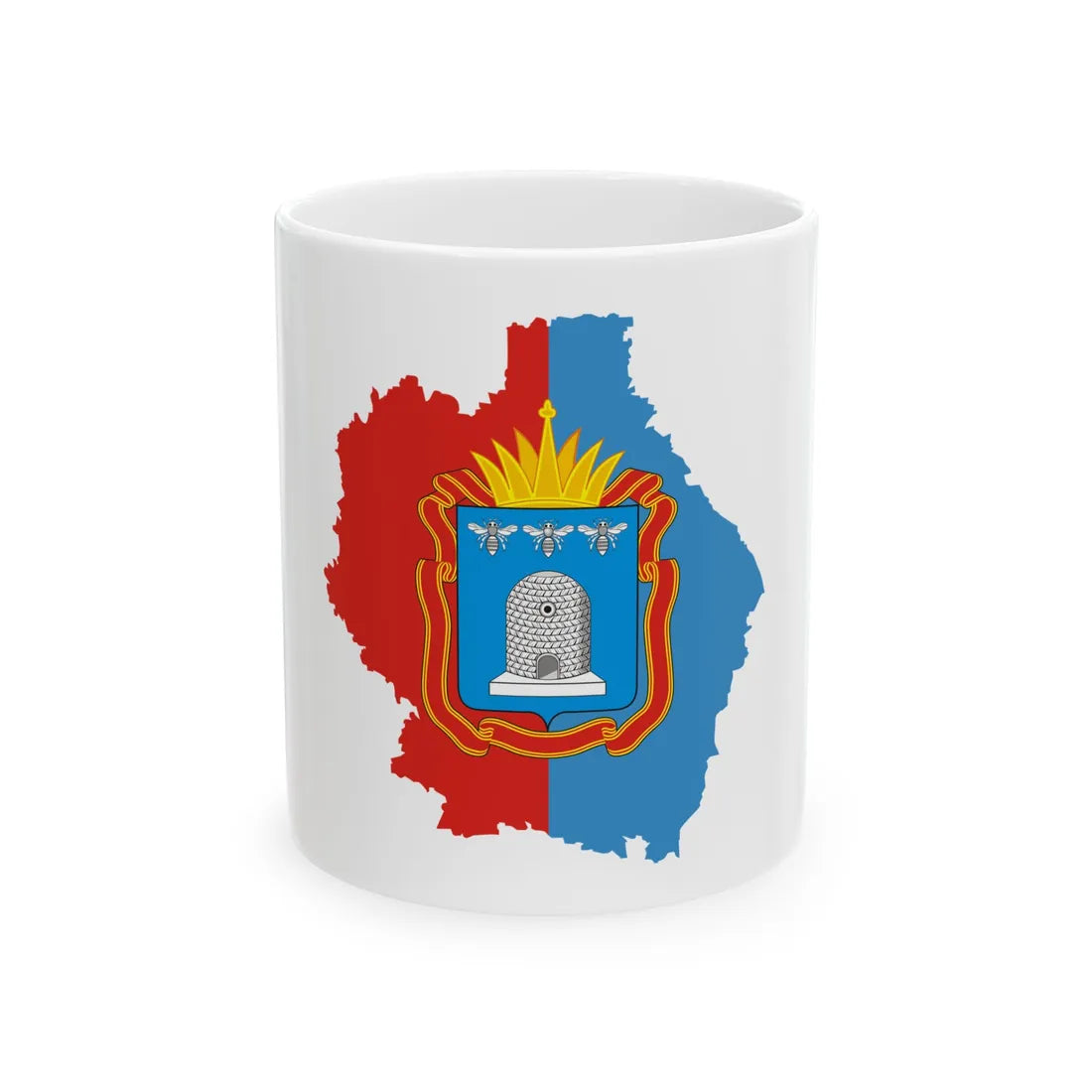Tambov-obl-geo-stub (Russia) White Coffee Mug 11oz - Go Mug Yourself