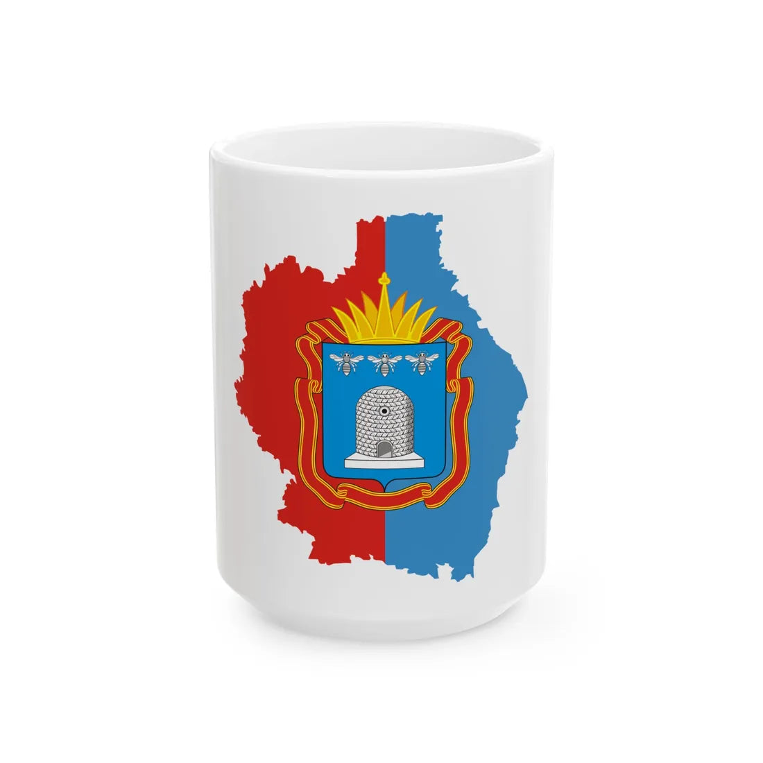 Tambov-obl-geo-stub (Russia) White Coffee Mug 15oz - Go Mug Yourself