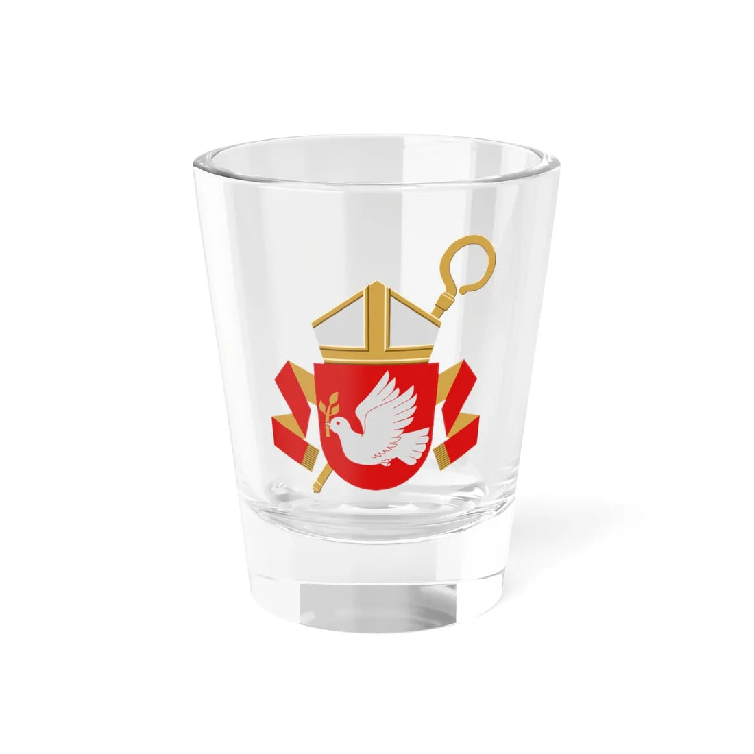 Tampereen piispan vaakuna (Finland) (Coat of Arms) Shot Glass 1.5oz 1.5oz - Go Mug Yourself