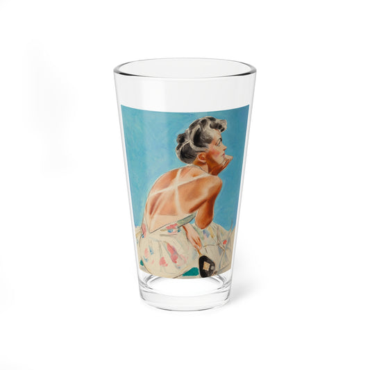 Tan Lines, The Saturday Evening Post cover study (Magazine Illustration) Pint Glass 16oz-16oz-Go Mug Yourself