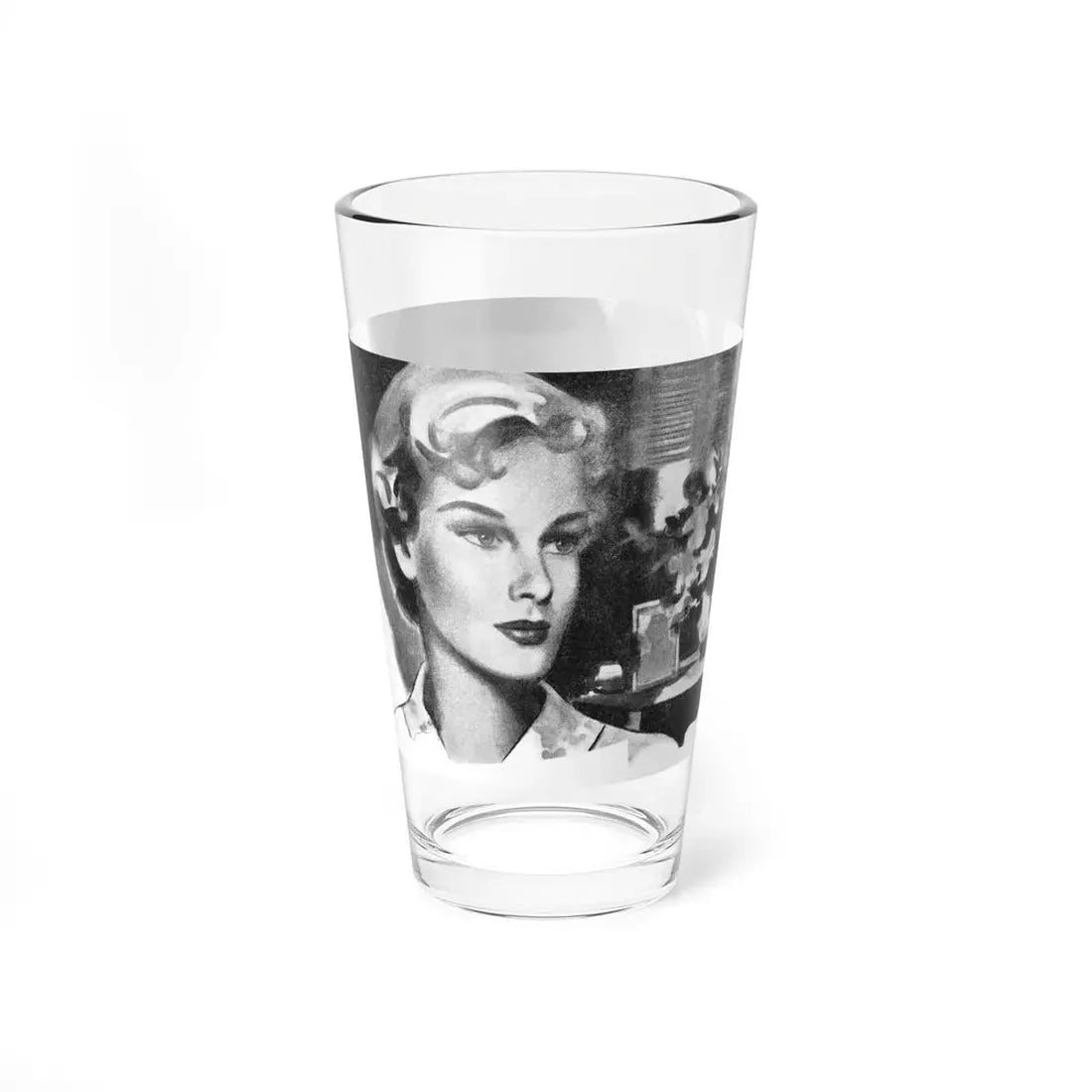 Tangle In Sunshine by Rosalind Brett (2), Woman And Home magazine, 1957 (Magazine Illustration) Pint Glass 16oz - Go Mug Yourself